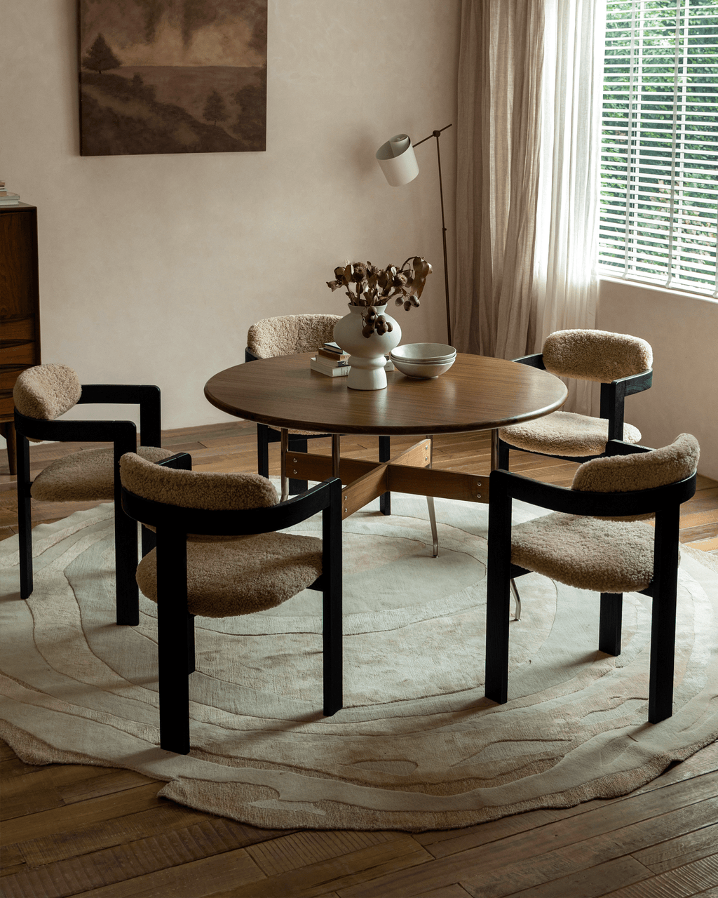 Chaise en peau de mouton Pamplona