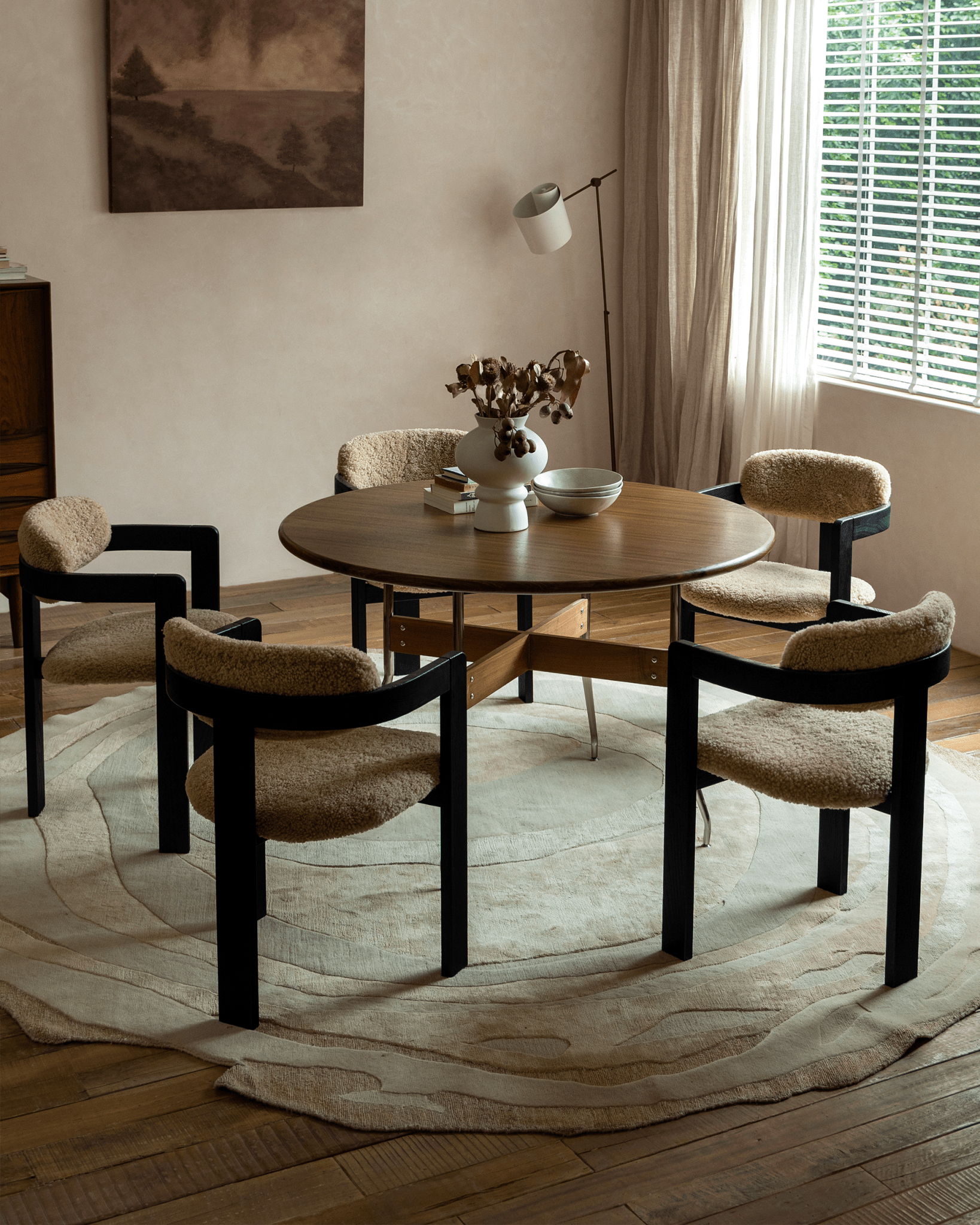 Chaise en peau de mouton Pamplona