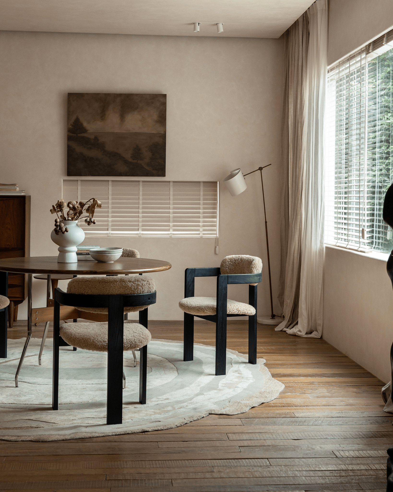 Chaise en peau de mouton Pamplona