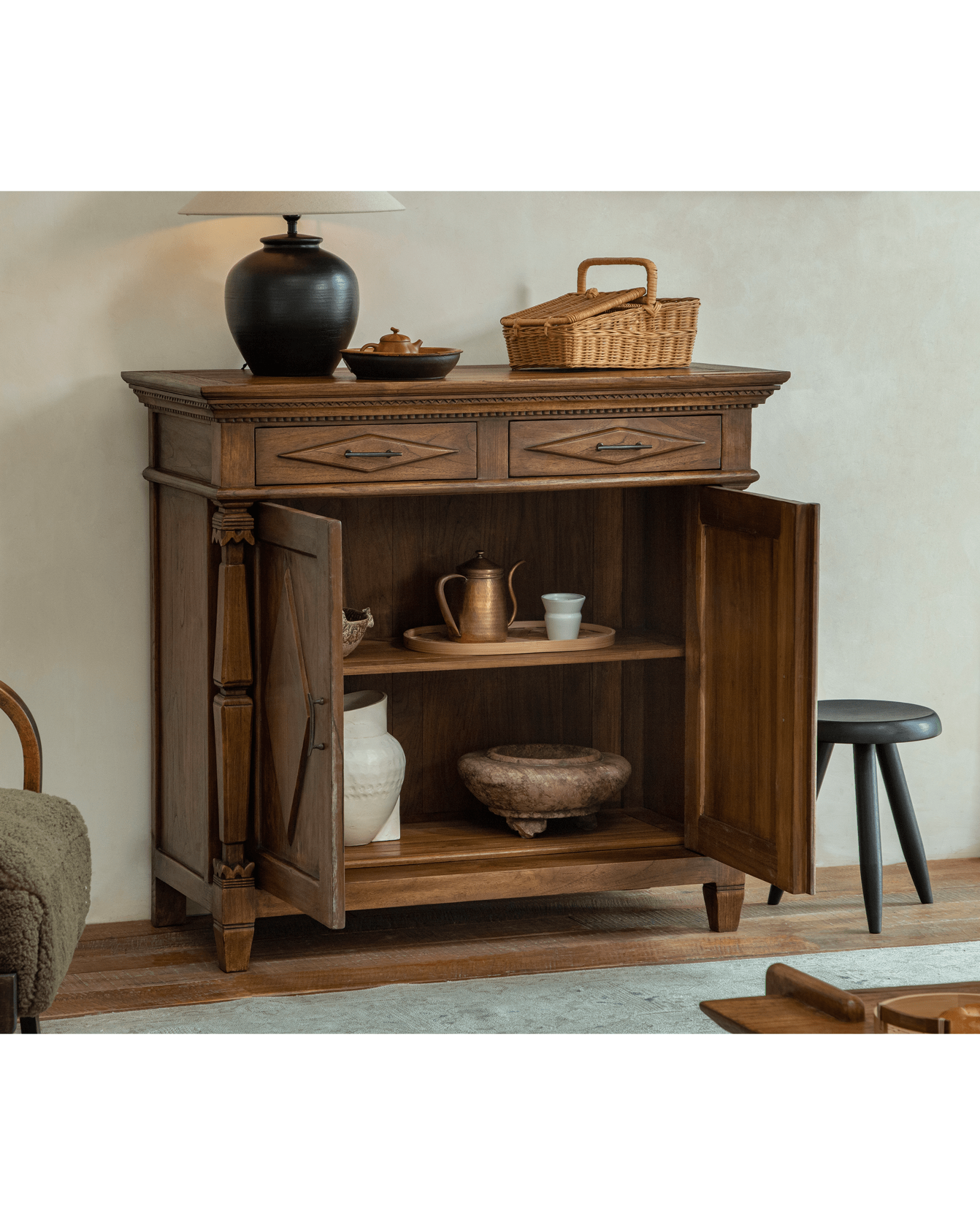 Armoire en teck Victoria