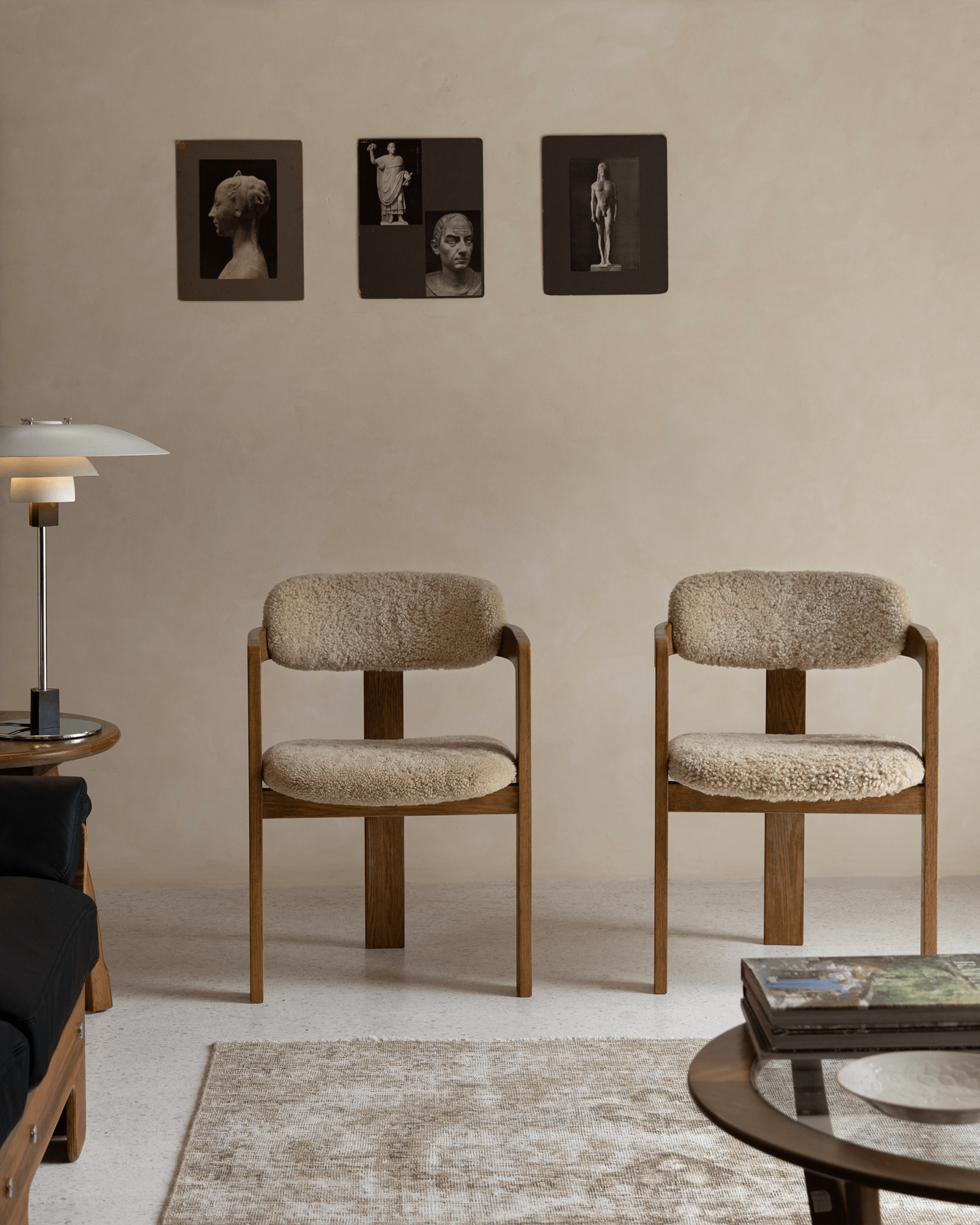 Chaise en peau de mouton Pamplona