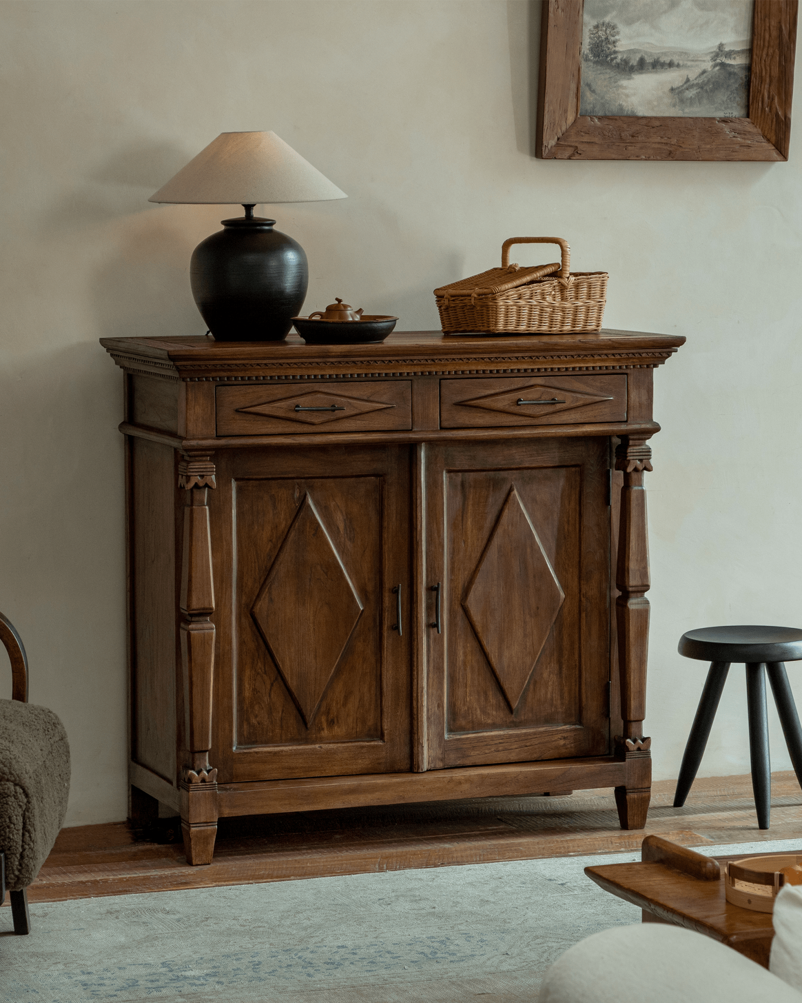Armoire en teck Victoria