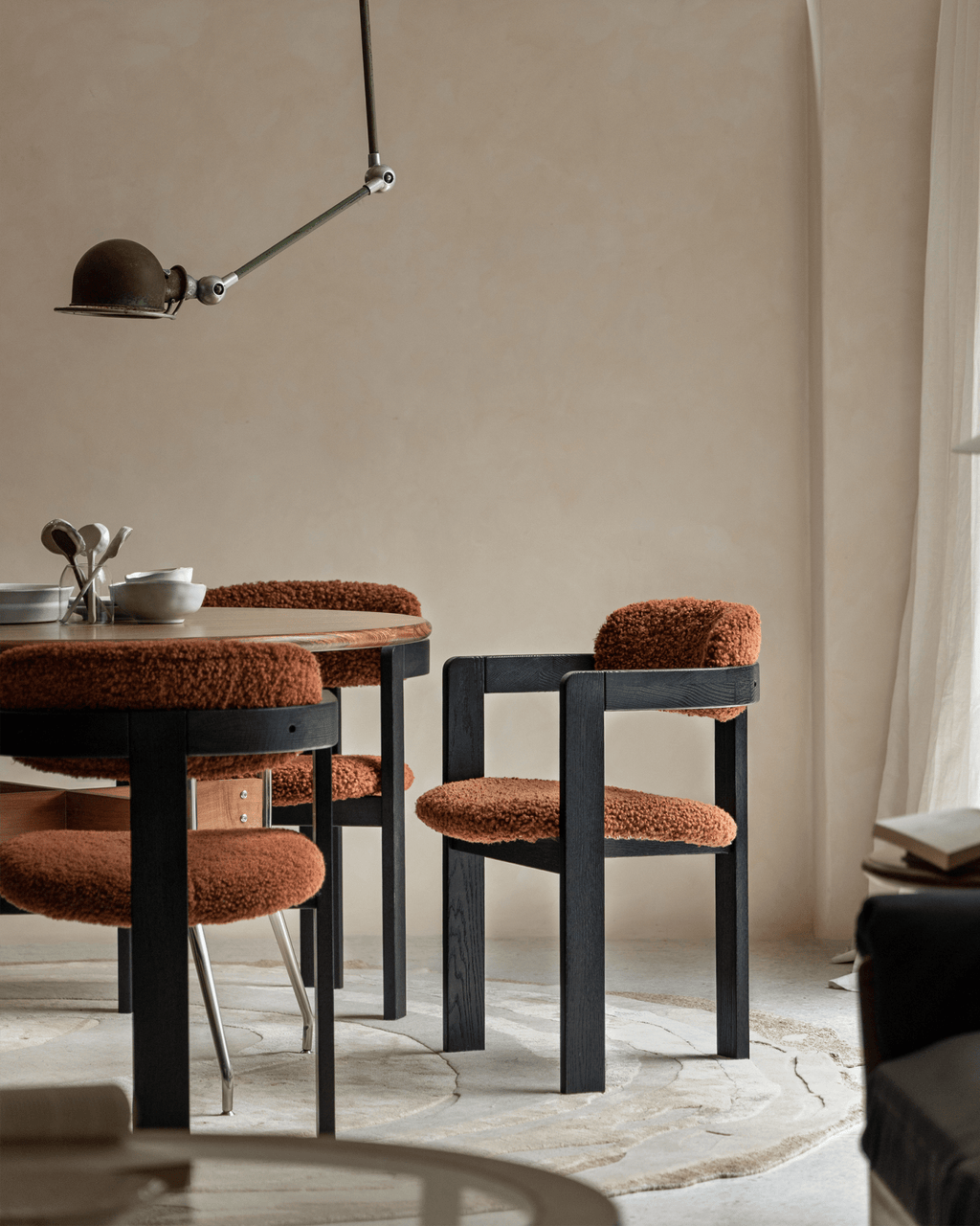 Chaise en peau de mouton Pamplona