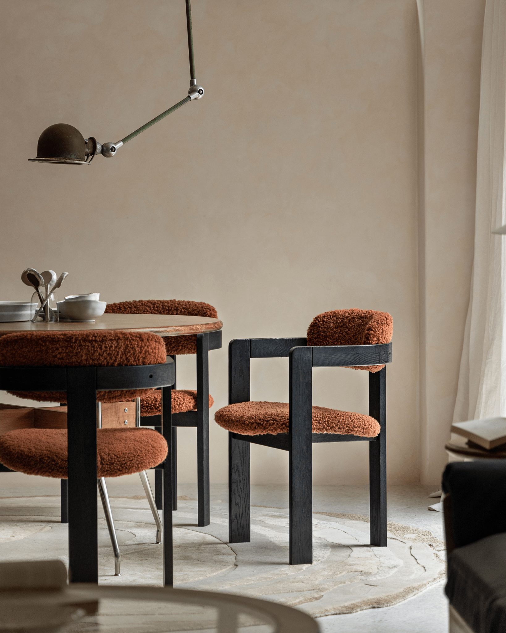 Chaise en peau de mouton Pamplona