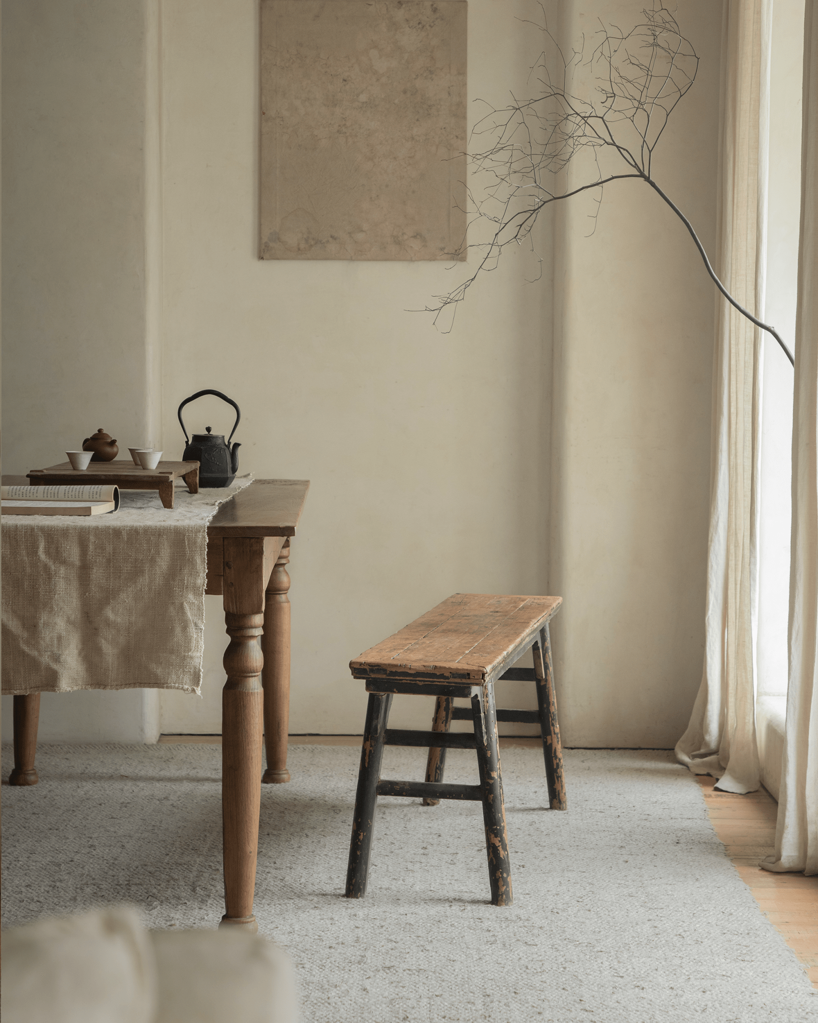 Table console chinoise antique