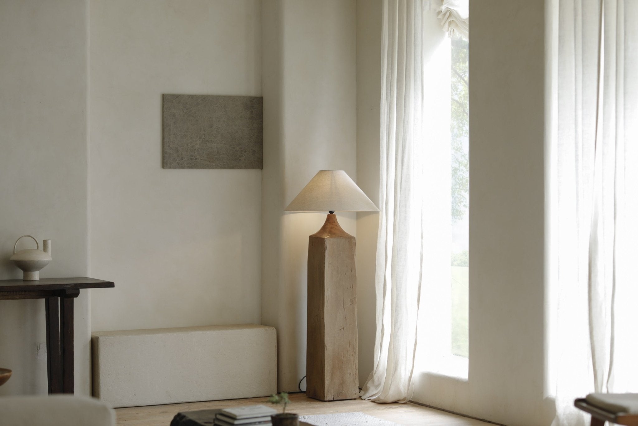 Lampadaire en bois