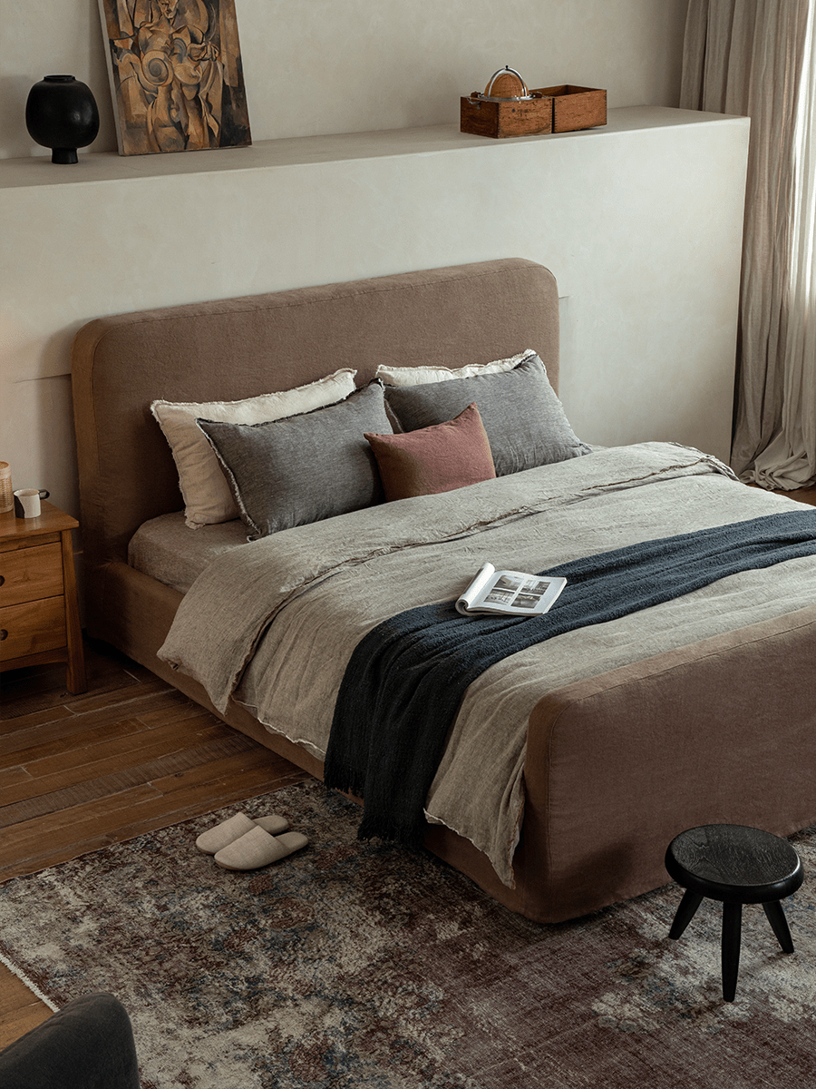 Housse de lit en lin Guni