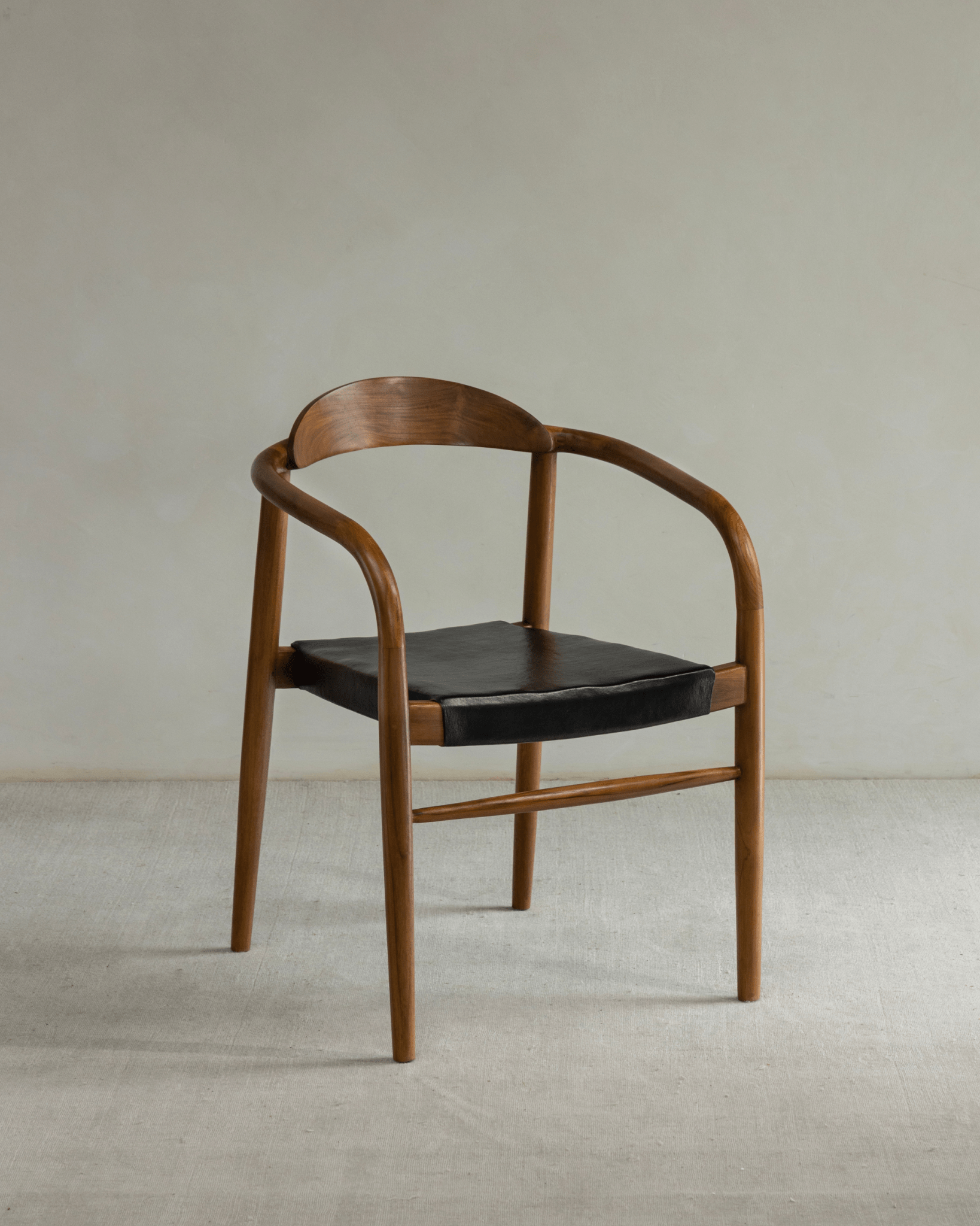 Chaise en cuir Crescent
