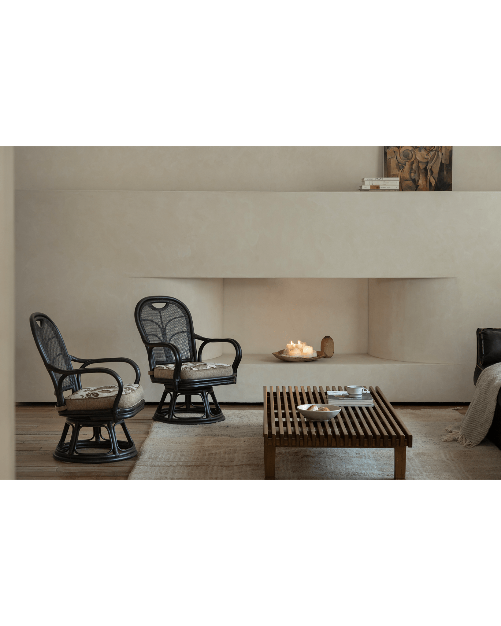 Chaise pivotante en rotin Ray Mini