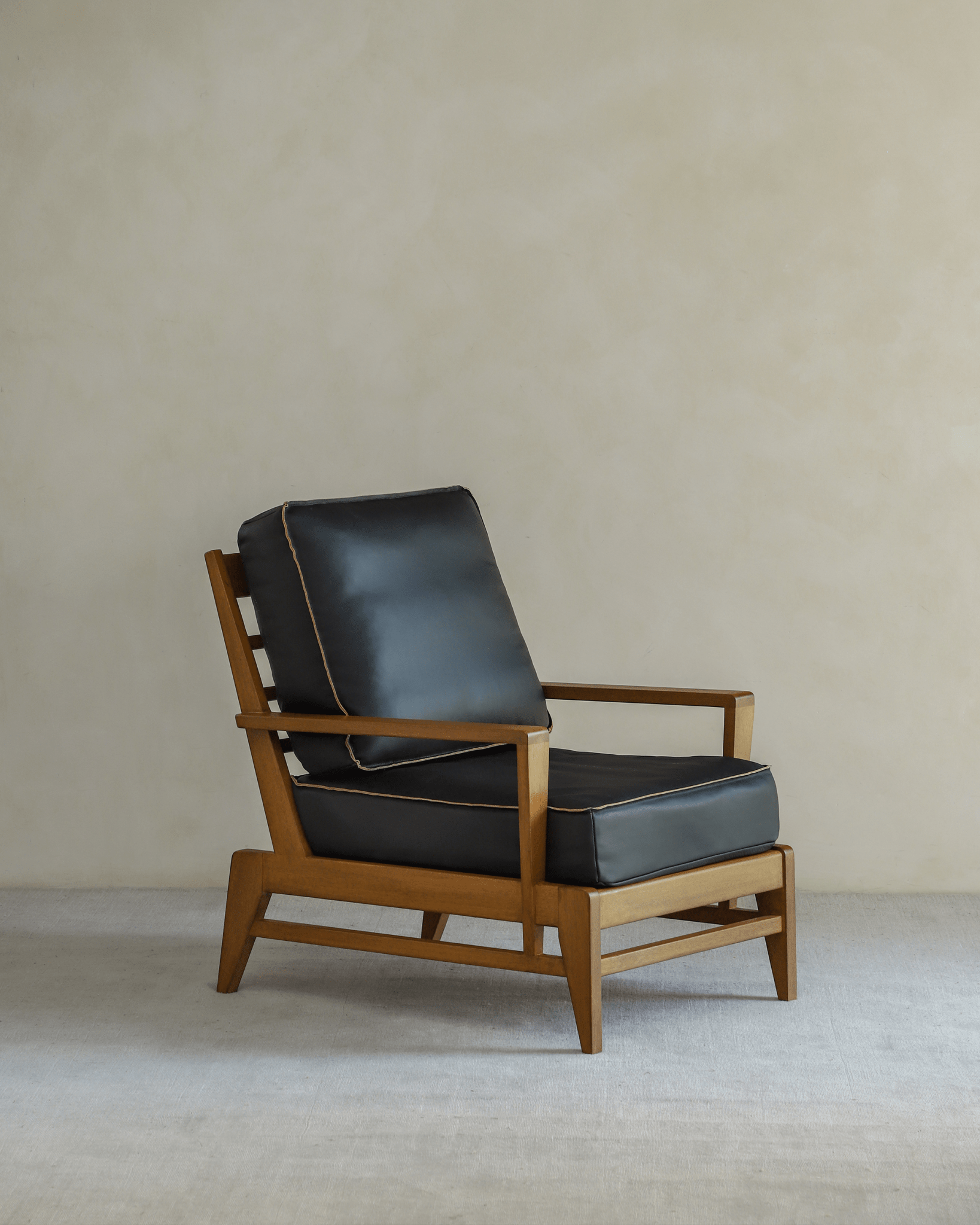 Fauteuil de salon en cuir René
