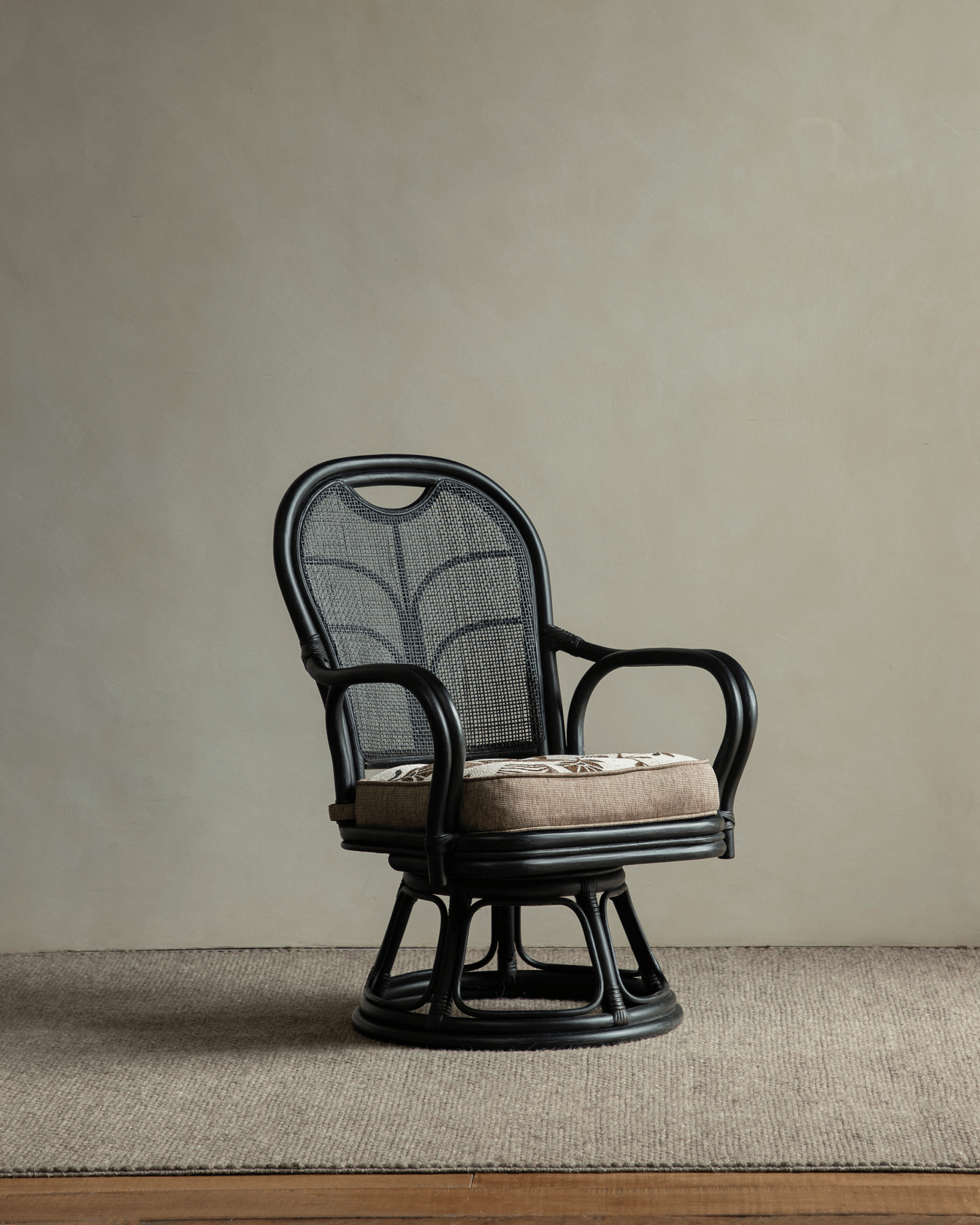 Chaise pivotante en rotin Ray Mini
