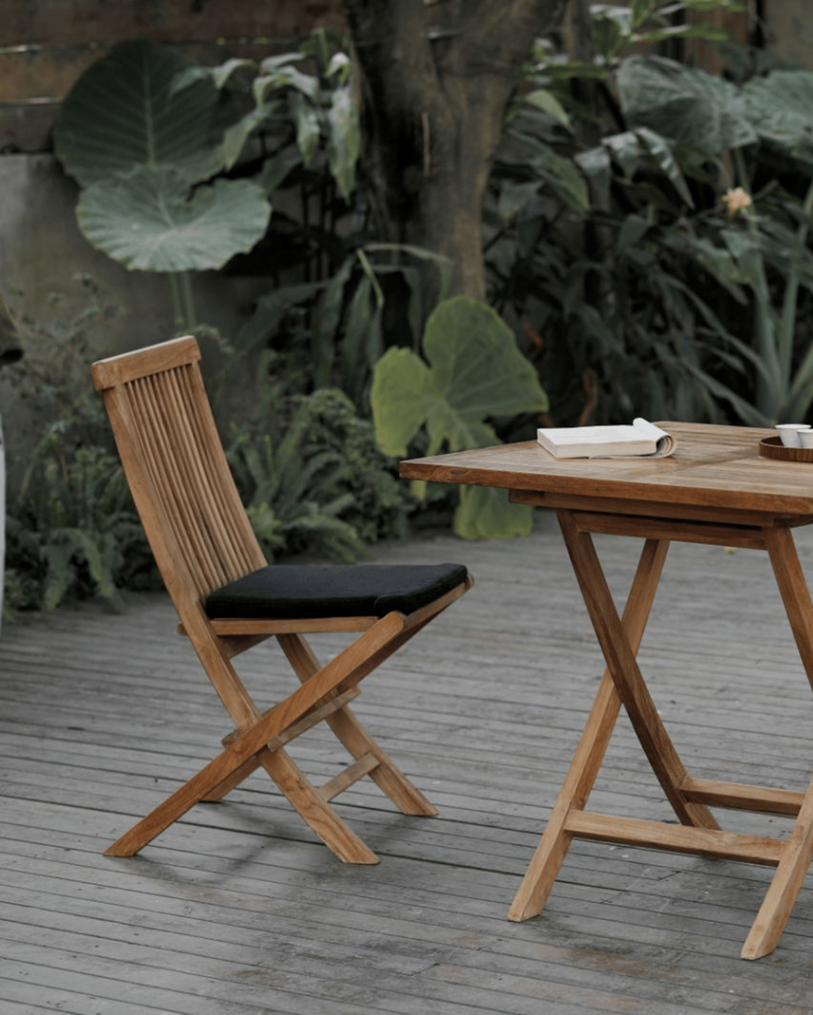 Chaise de salle à manger pliante d'extérieur