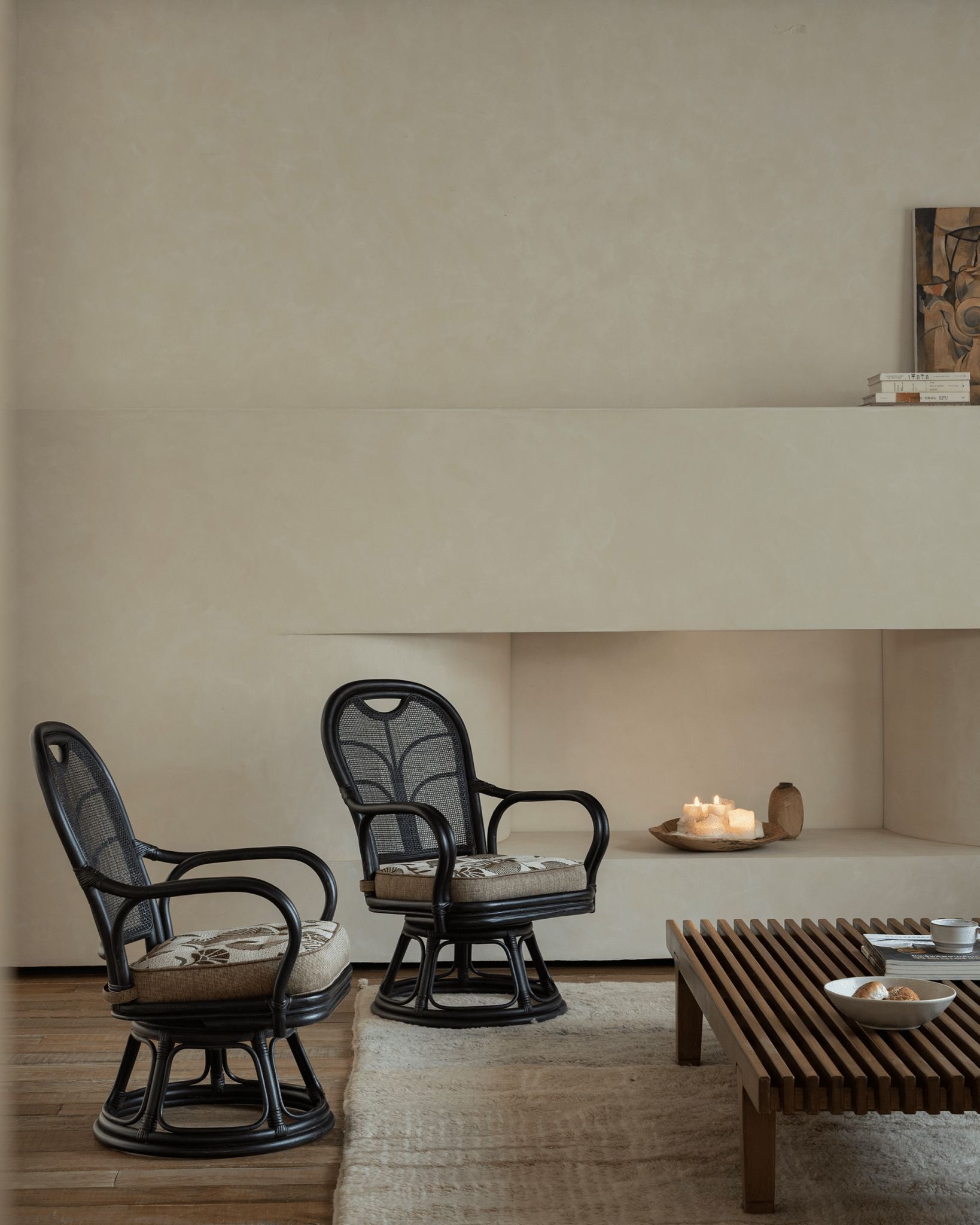 Chaise pivotante en rotin Ray Mini