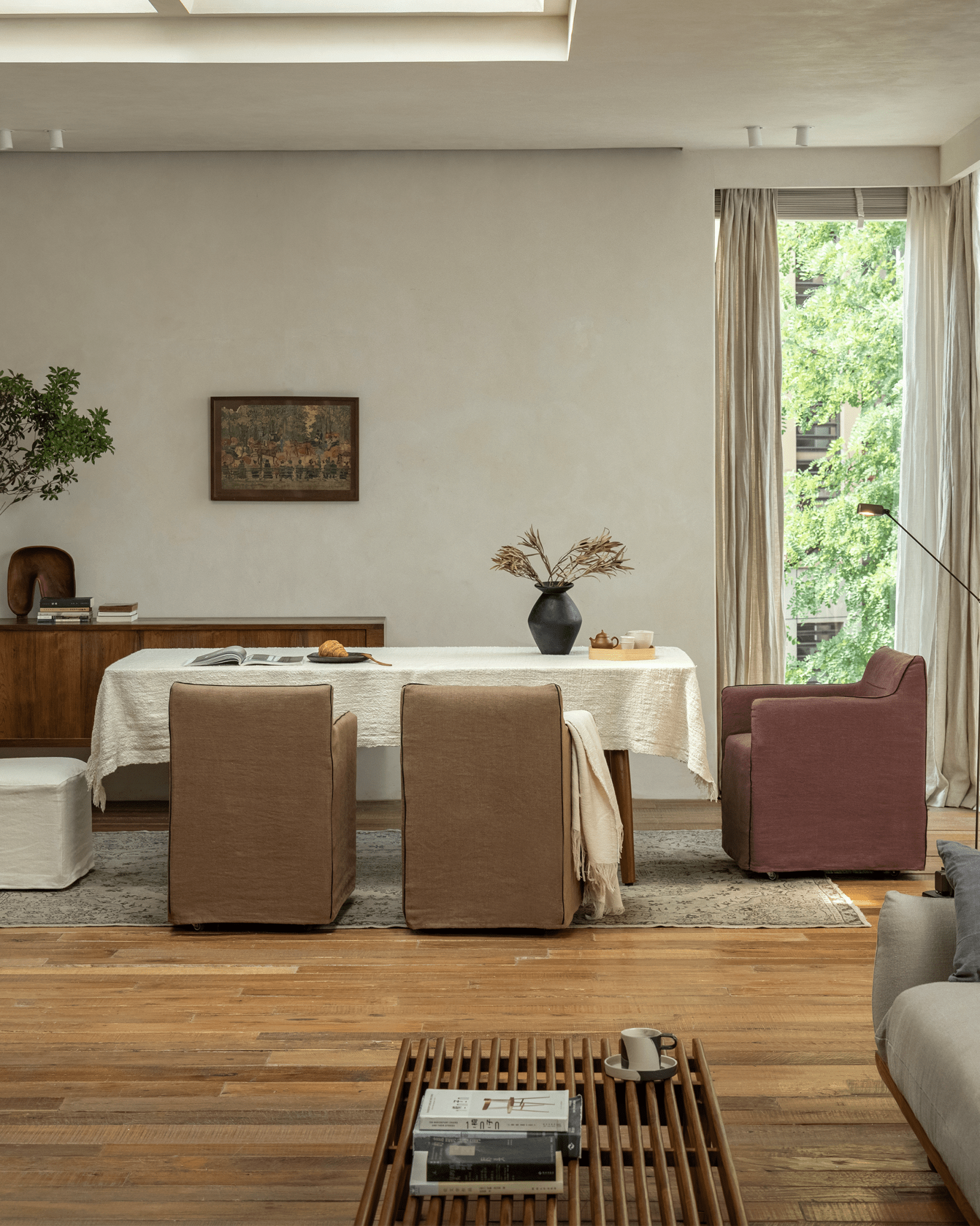 Housse de chaise en lin Ducy