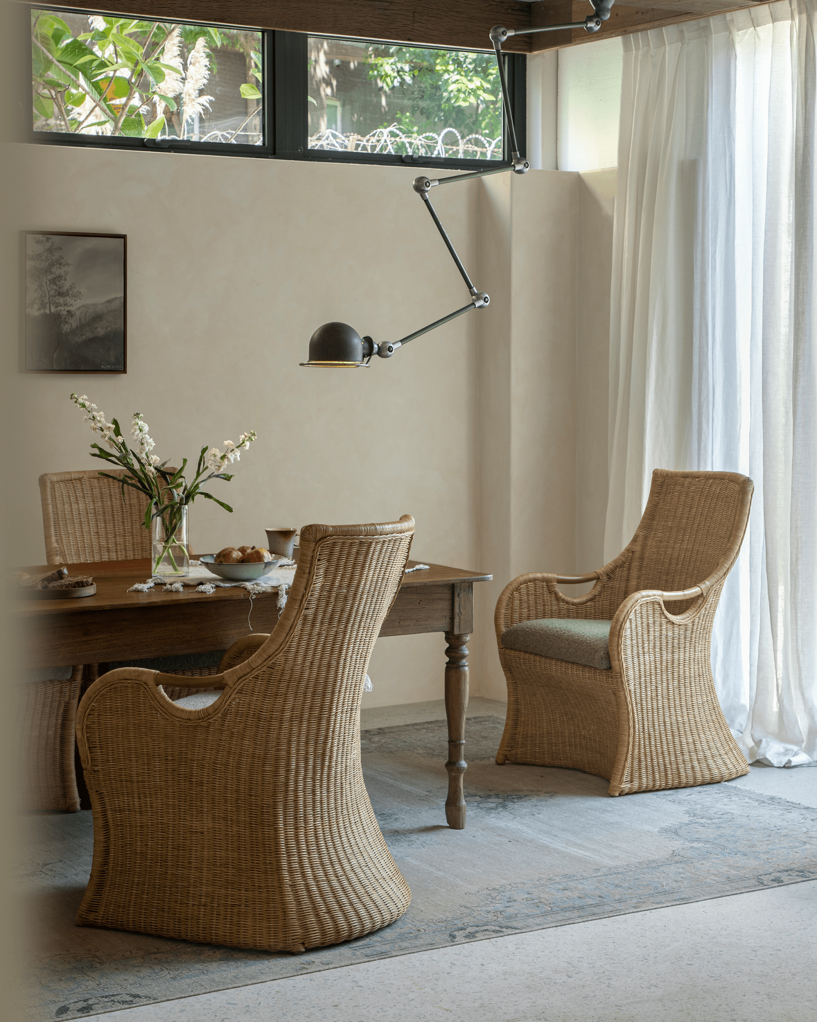 Chaise en rotin Ballerin