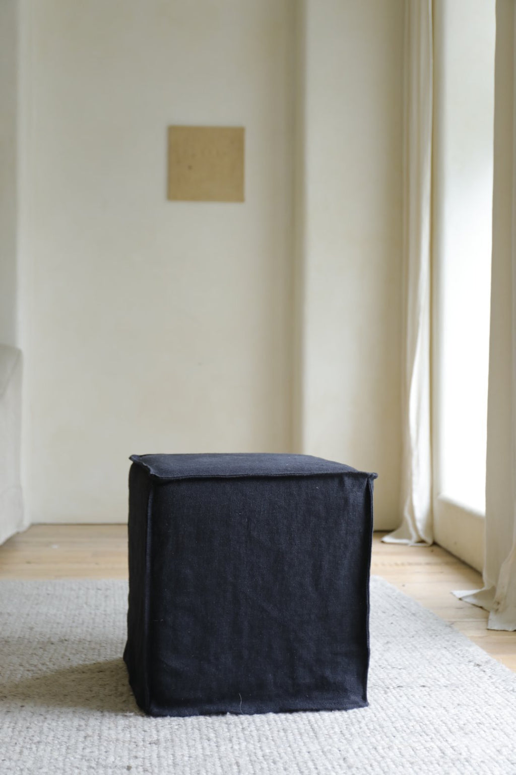 Pouf Cube en Lin